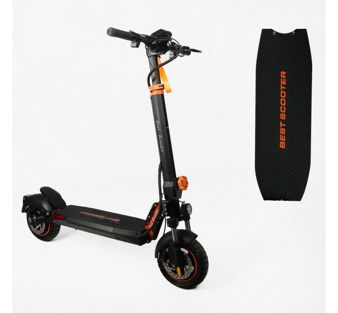 Скутер 10" Best Scooter 48V 13Ah 800W 2026 чорно-помаранчевий