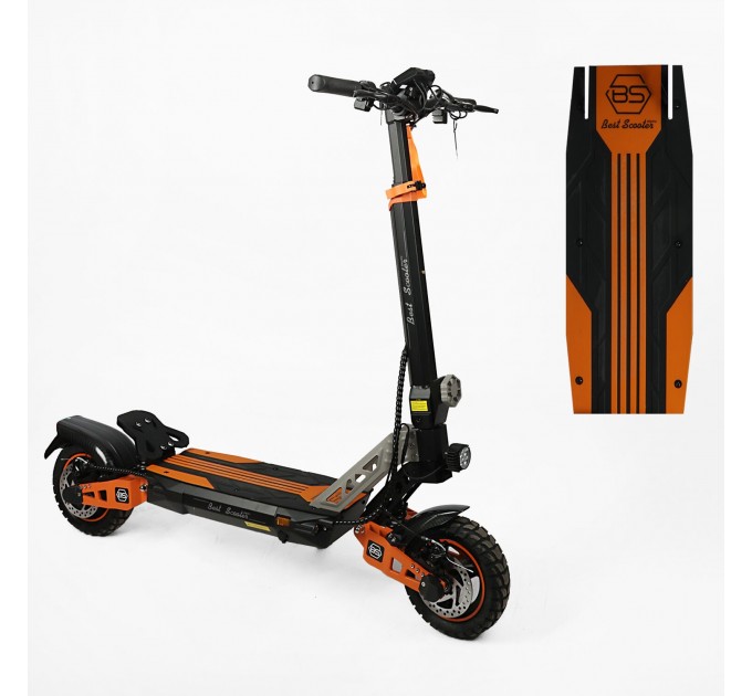 Скутер 10" Best Scooter 48V 18Ah 1200W 2026 помаранчево-чорний
