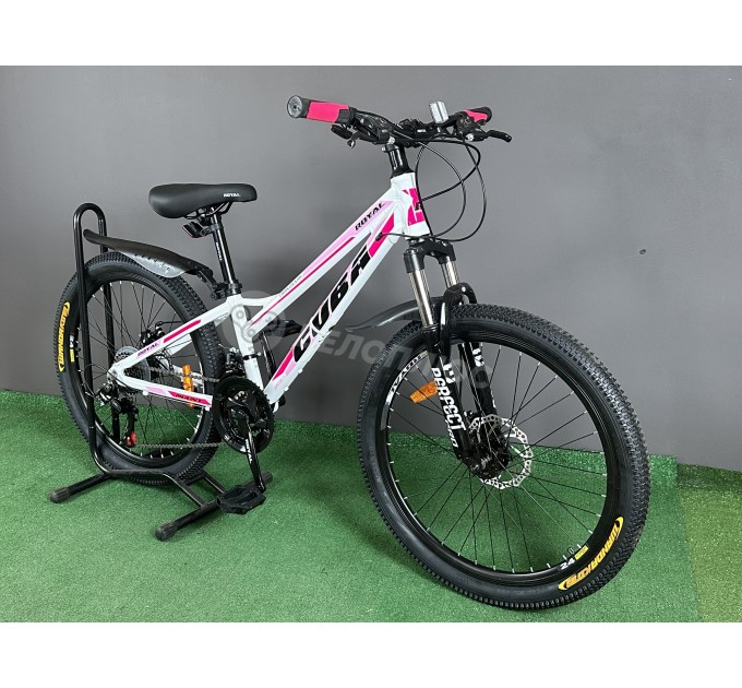 Велосипед AL 24" Royal CUBA 2025 біло-рожевий