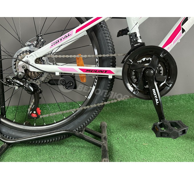 Велосипед AL 24" Royal CUBA 2025 біло-рожевий