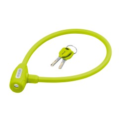 Замок трос KLS Jolly під ключ 12x650 мм лайм