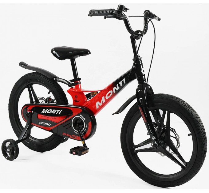 Велосипед MG 18" Corso MONTI 2026 червоно-чорний