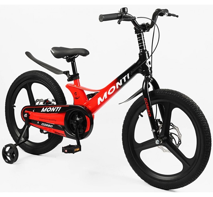 Велосипед MG 20" Corso MONTI 2026 червоно-чорний
