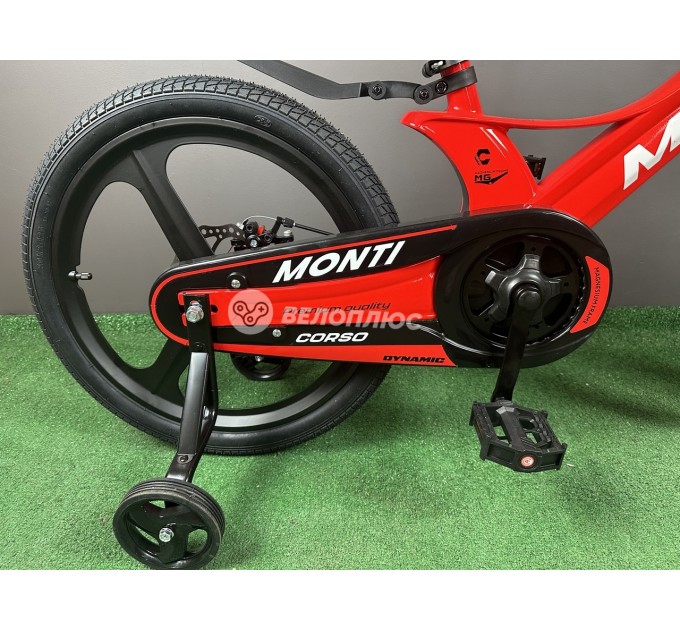 Велосипед MG 20" Corso MONTI 2026 червоно-чорний