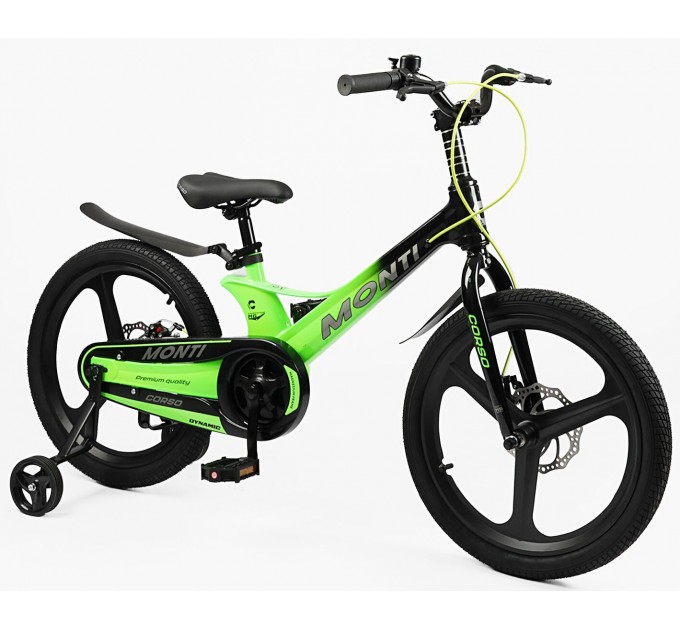 Велосипед MG 20" Corso MONTI 2026 зелено-чорний