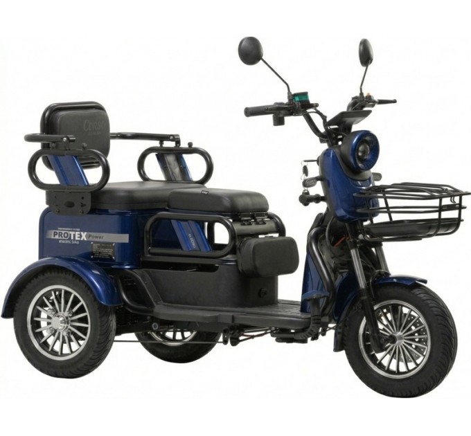Велосипед триколісний ST 10" Corso PROTEX POWER 72V 24Ah 1200W  2026 синій