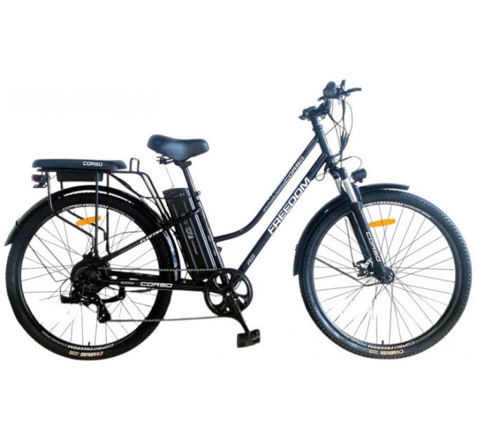 Велосипед ST 29" Corso FREEDOM 48V 13Ah 500W 2026 чорний