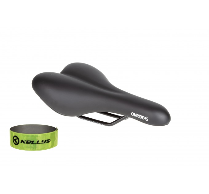 Сідло ONRIDE Nap, рамки cталь, чорне, 30 см