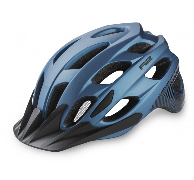 Шлем R2 Cliff синий/черный металлик/матовый