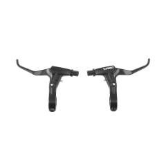 Гальмівні ручки ONRIDE Alu-2, для МТБ, під 2 пальці, алюм. сплав, чорний