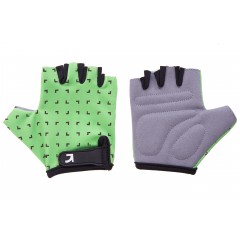 Рукавички дитячі Green Cycle FLASH без пальців XS зелено-чорні