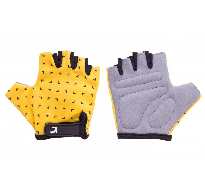 Перчатки детские Green Cycle MIA без пальцев S желто-черные