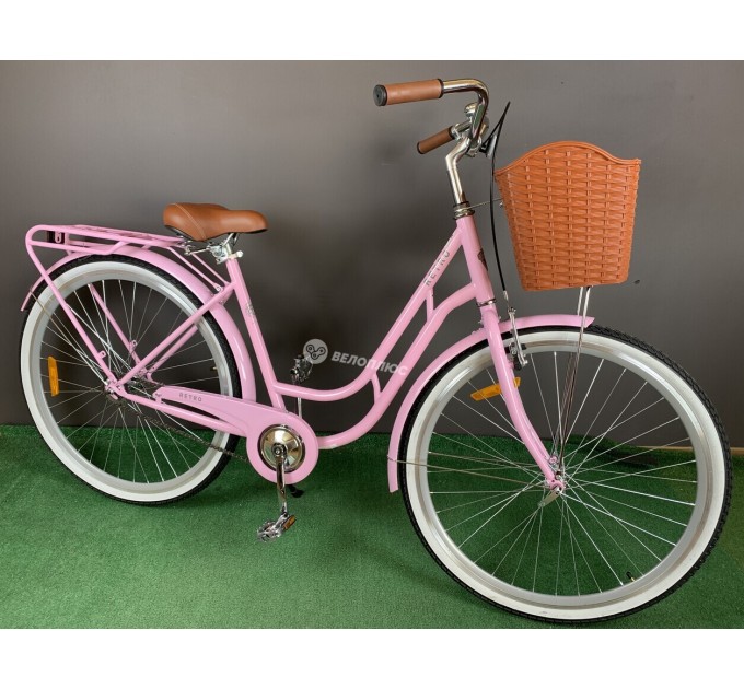 Велосипед ST 28" Dorozhnik RETRO Velosteel 2025 світло-рожевий