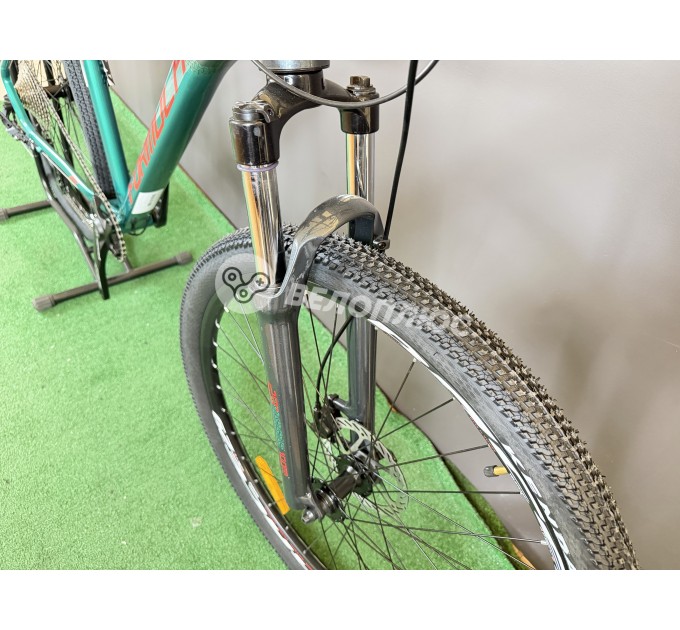 Велосипед AL 29" Formula ZEPHYR 1.0 HDD 2026 темно-сріблястий з зеленим