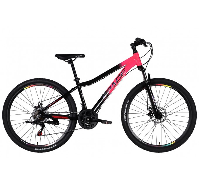 Велосипед AL 27,5" SPACE LYRA DD FR 2026 рожево-чорний