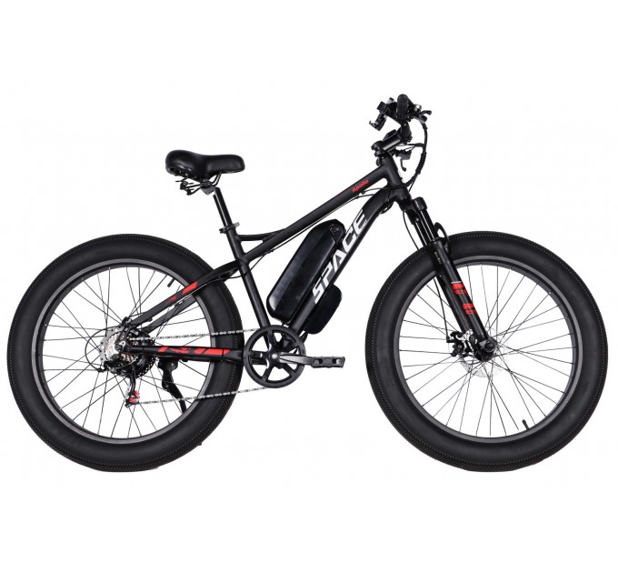 Велосипед AL 26+" SPACE APOLLO DD FR 48V 15Аh 1000W 2026 чорний