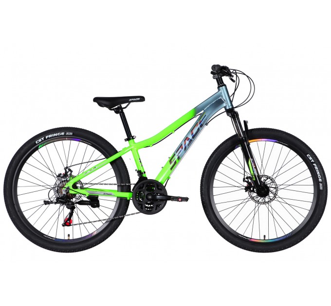 Велосипед AL 26" SPACE LYRA DD FR 2026 сріблясто-зелений