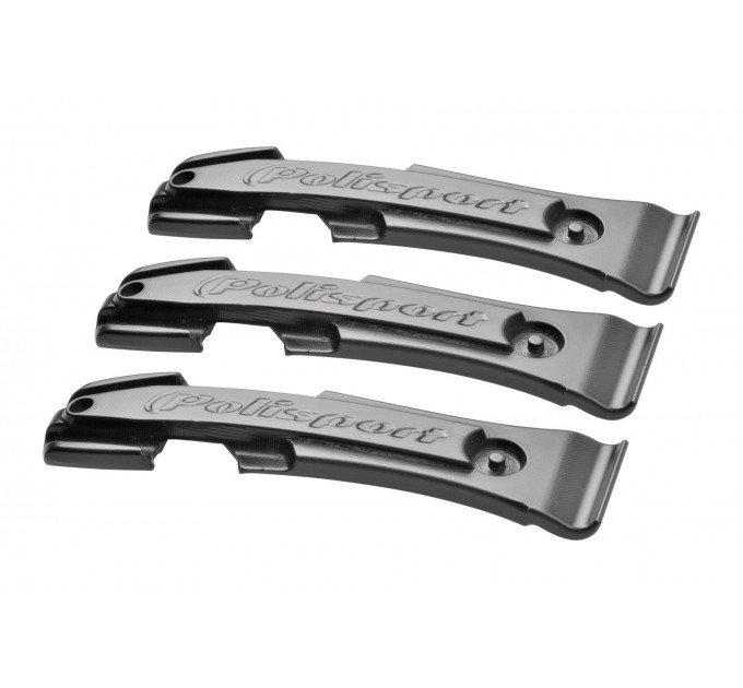 Бортувальні лопатки POLISPORT Tire Lever, 3 шт.,литі пластикові, чорний