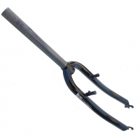 Вилка 28" Avanti 1-1/8" A-HEAD жесткая, стальная, 28,6 мм, бесрезьбовая, крепление V-Brake, черная