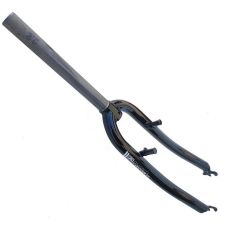 Вилка 28" Avanti 1-1/8" A-HEAD жесткая, стальная, 28,6 мм, бесрезьбовая, крепление V-Brake, черная