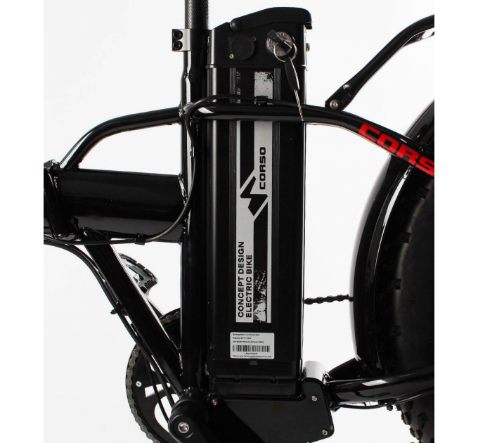 Велосипед ST 20" Corso KRAFT 48V 13Ah 500W 2025 графітовий