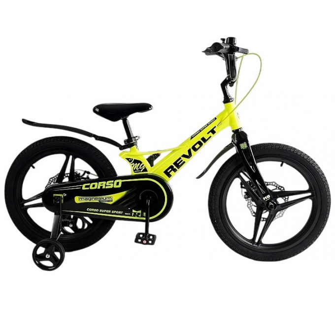Велосипед MG 18" Corso REVOLT 2025 жовтий