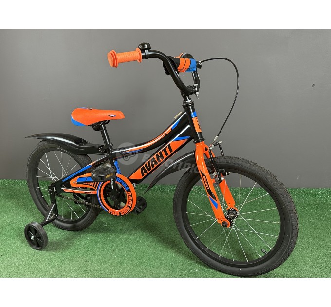 Велосипед ST 18" Avanti SPIKE 2022 чорно-помаранчевий