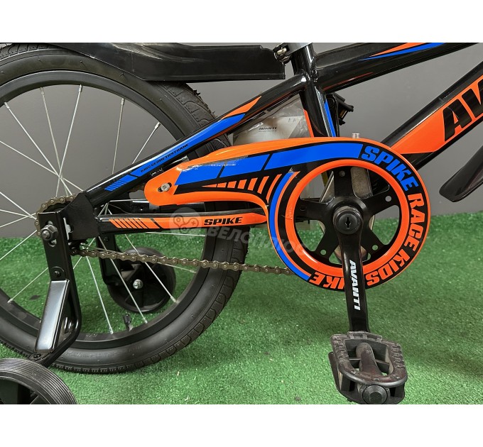 Велосипед ST 18" Avanti SPIKE 2022 чорно-помаранчевий