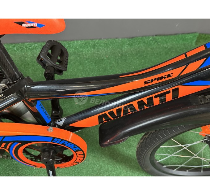 Велосипед ST 18" Avanti SPIKE 2022 чорно-помаранчевий