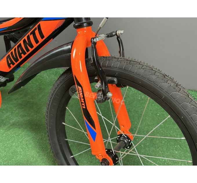 Велосипед ST 18" Avanti SPIKE 2022 чорно-помаранчевий