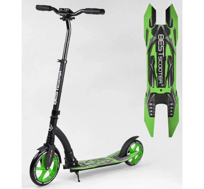 Біговел двоколісний Best Scooter 75343 чорно-зелений