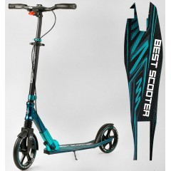 Біговел двоколісний Best Scooter 43685 чорно-зелений
