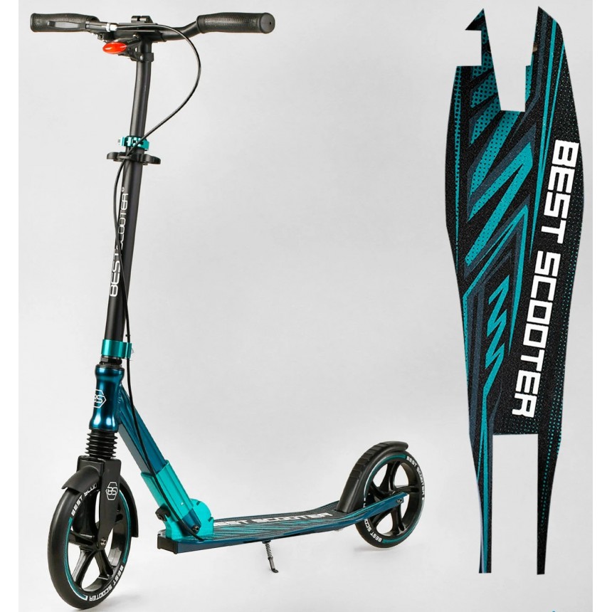 Біговел двоколісний Best Scooter 43685 чорно-зелений