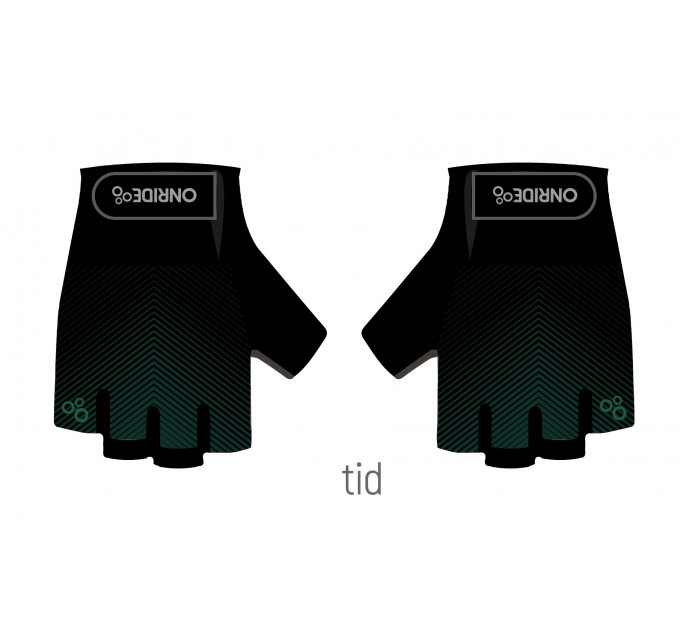 Перчатки ONRIDE TID 20, M, полоски, зелено-черный