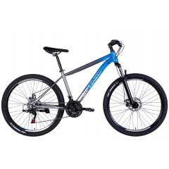 Велосипед ST 27.5" SPACE MARS DD FR 2026 синьо-сірий