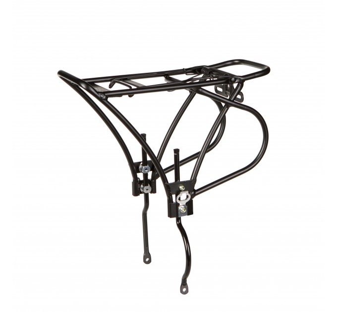 Багажник Green Cycle GCR-431 26-28" алюмин. под дисковые тормоза, черный Багажник Green Cycle GCR-431 26-28" алюмин. под дисковые тормоза, черный