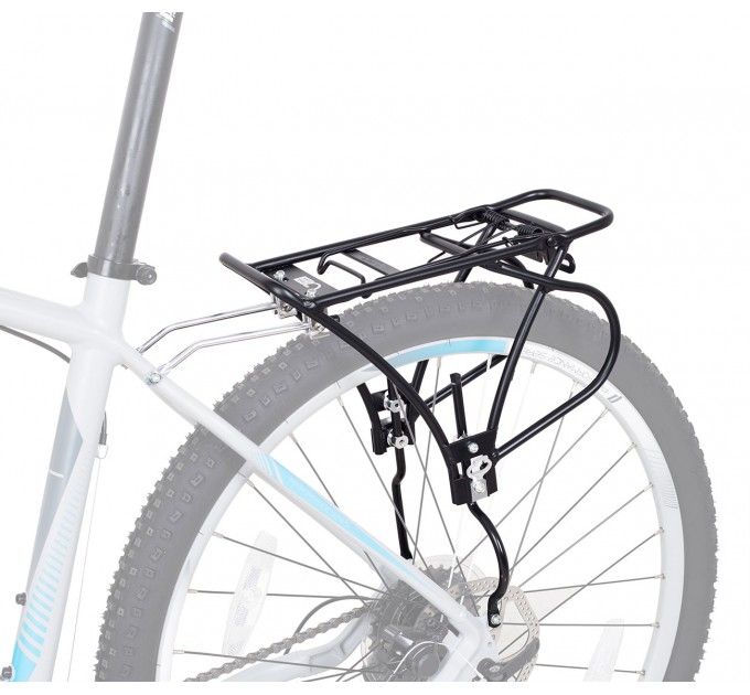 Багажник Green Cycle GCR-431 26-28" алюмин. под дисковые тормоза, черный