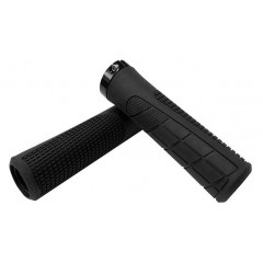 Грипсы Green Cycle GGR-418 130mm черные с одним черным замком