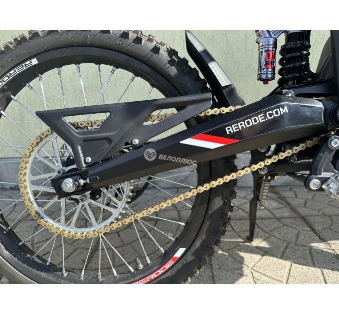 Велосипед 19" ReRode R1 72V 35Ah 2500W 2026 чорний з червоним
