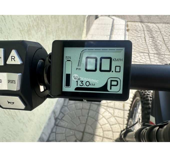 Велосипед 19" ReRode R1 72V 35Ah 2500W 2026 чорний з червоним