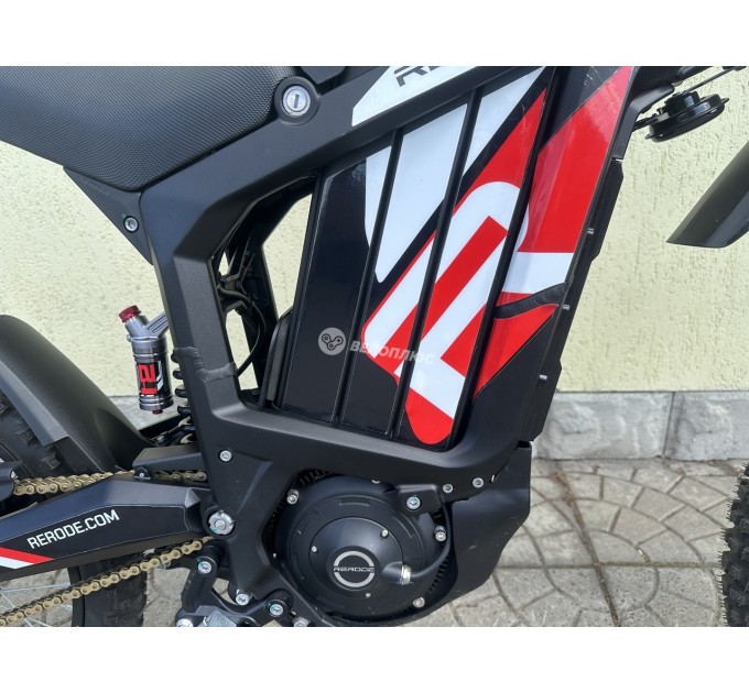 Велосипед 19" ReRode R1 72V 35Ah 2500W 2026 чорний з червоним