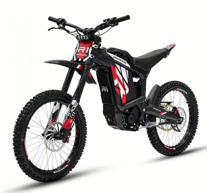 Велосипед 19" ReRode R1 72V 35Ah 2500W 2026 чорний з червоним