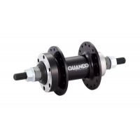 Втулка задняя Quando KT-TD6R 6/7 ск. трещотка, на гайках, диск, алюминий, черная