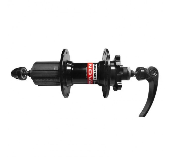 Втулка задня Novatec XC D482TSBT 8/11 шв. касета, алюміній, під Disk, , чорна