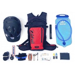 Велорюкзак Zefal "Z Hydro Enduro" (7165), об'ємом 11L, з гідратором 3L, чорно-червоний