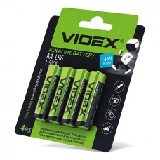 Батарейка лужна Videx LR06/AA 4шт в упаковці