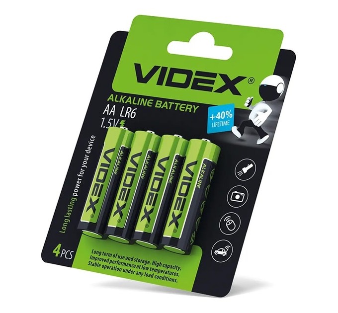 Батарейка лужна Videx LR06/AA 1 шт