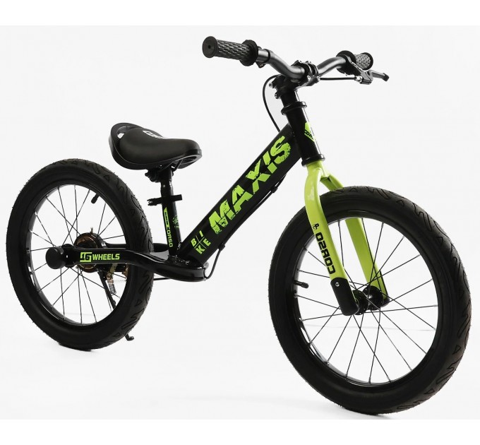 Велобіг ST 16" CORSO MAXIS чорно-зелений