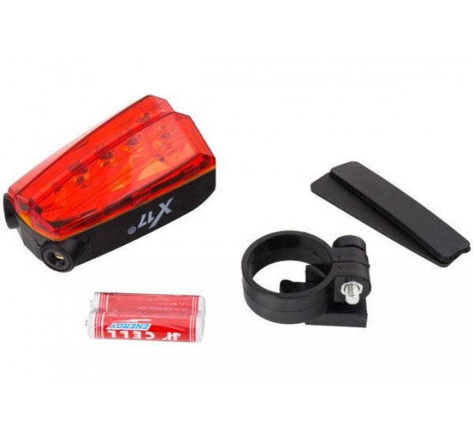 Мигалка X17 Flash Laser 3.1R 1UltraBrihgtLED, + 2LaserLED, задн.черная