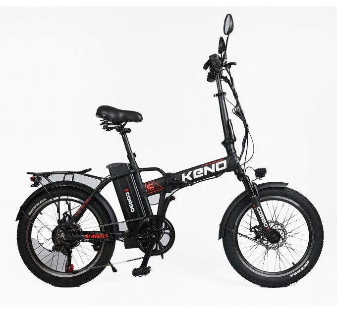 Велосипед AL 20" Corso Keno 36V 10Ah 350W 2026 чорний